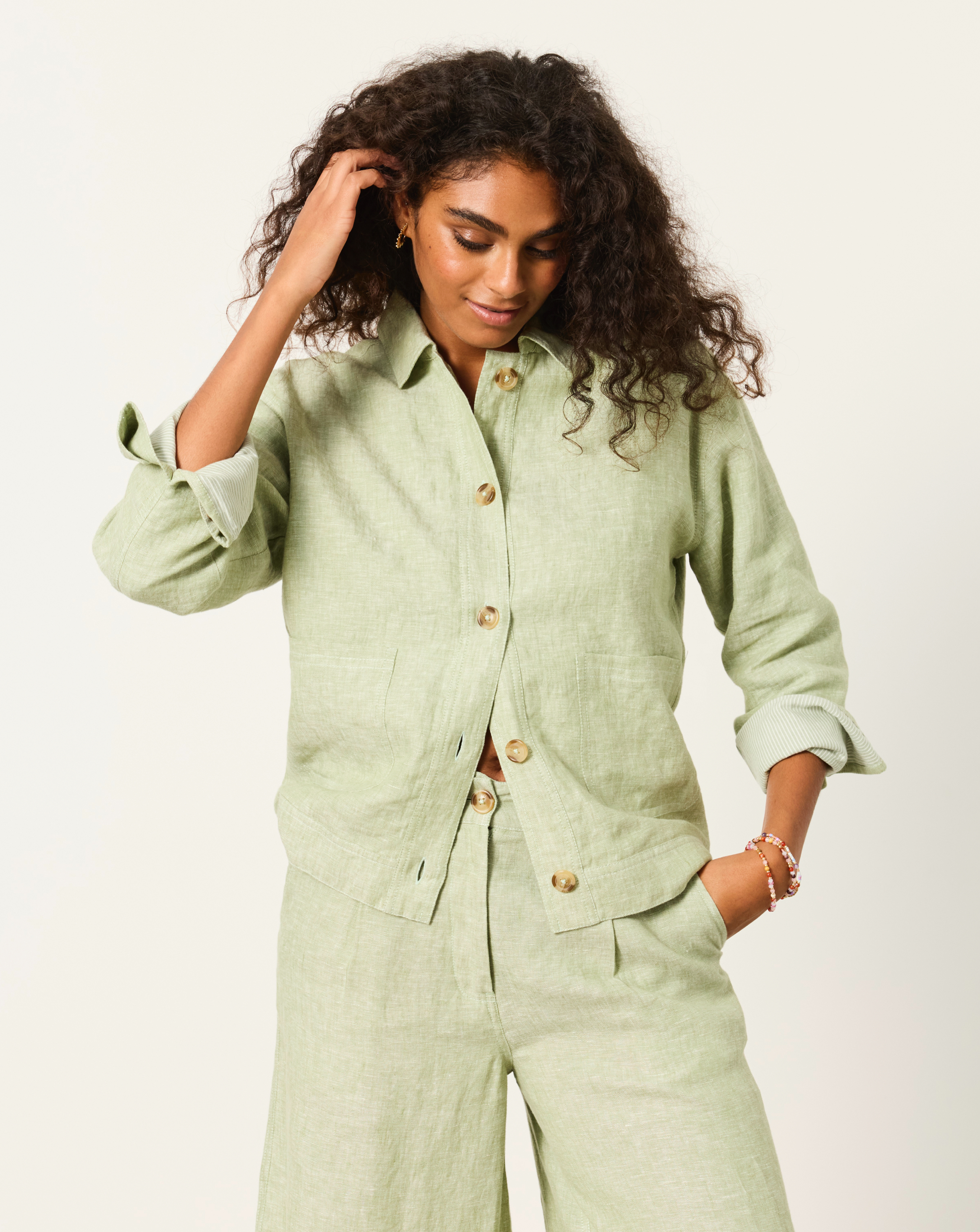 FatFace Darcy Linen Jacket