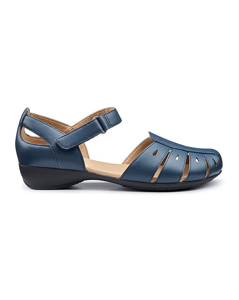 Hotter May Fisherman Sandal - French Navy - Womens - Size 7 1/2 - Leather