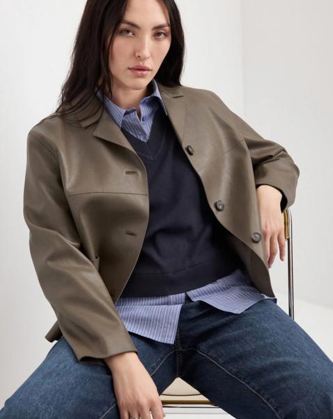 Mango Faux Leather Jacket