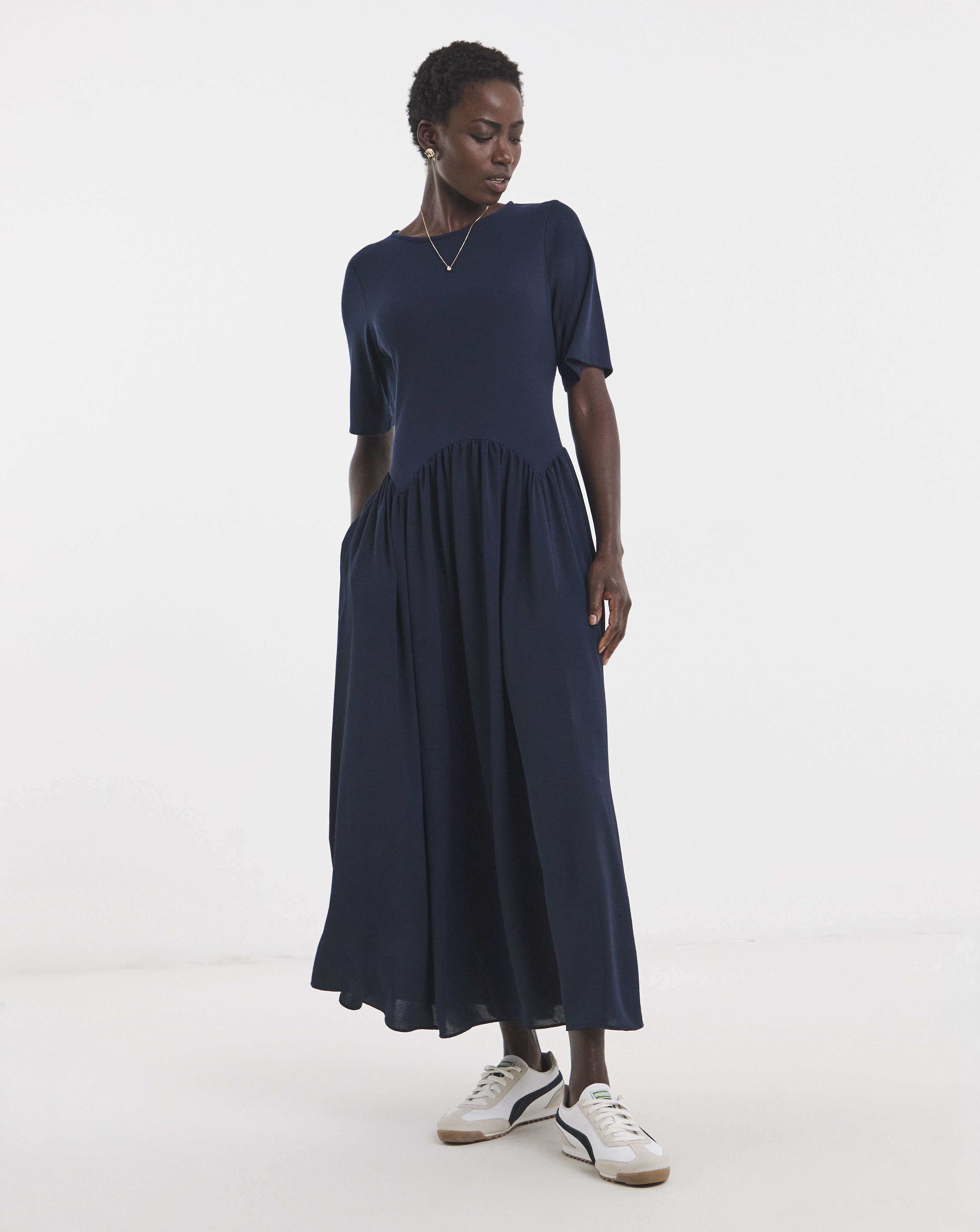 2 In 1 Airflow Dress - Navy