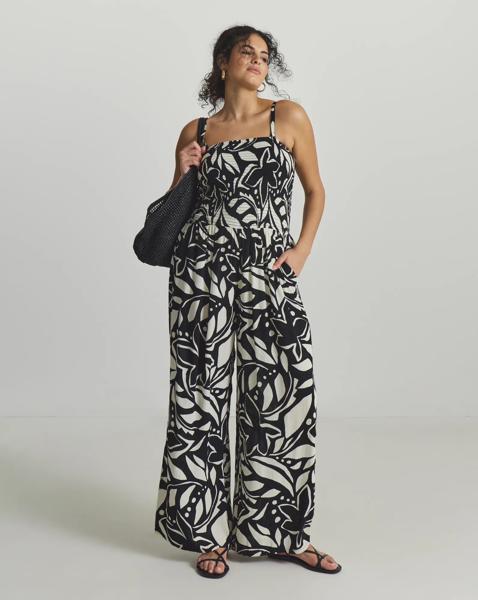Shirred Beach Jumpsuit