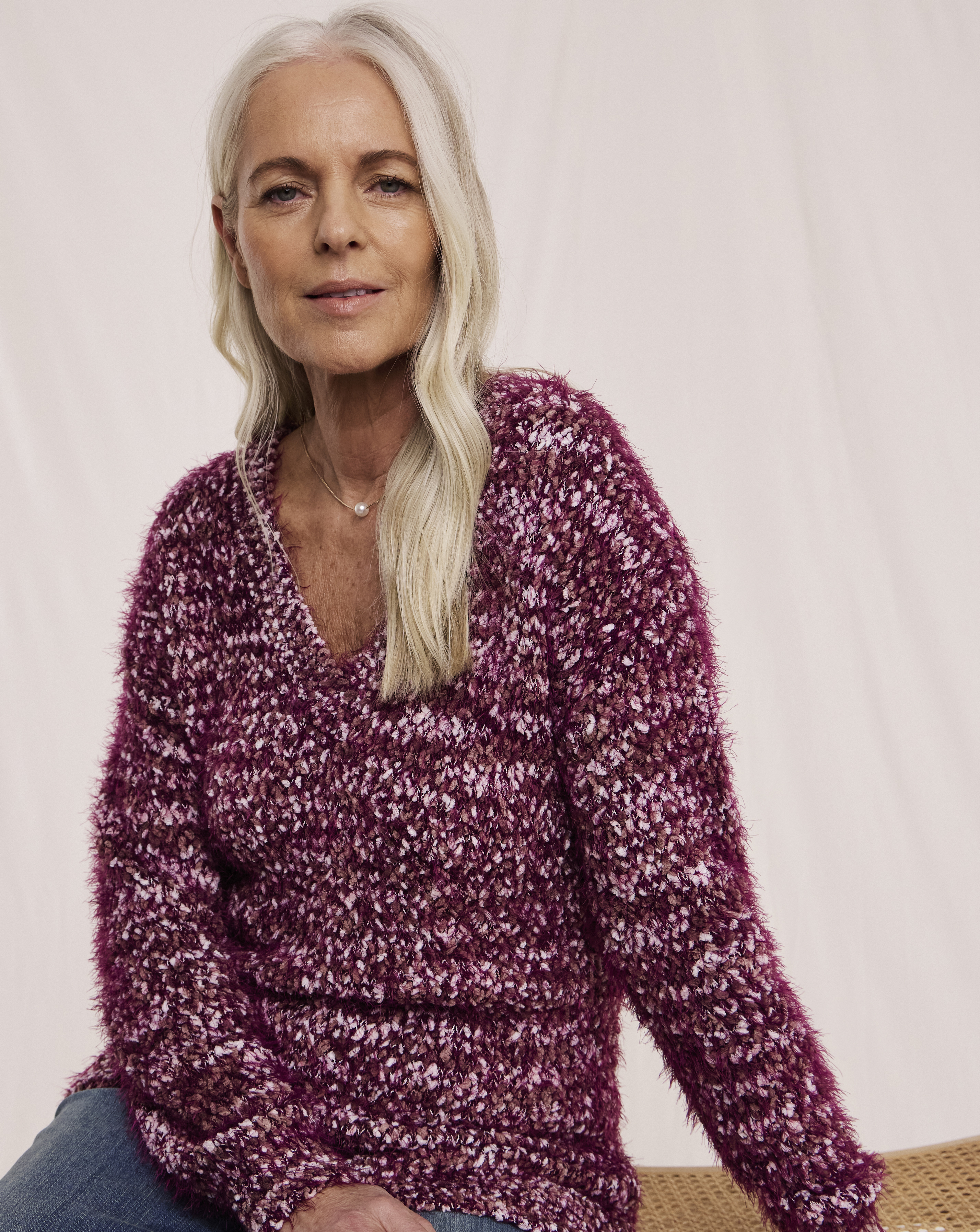 Julipa V Neck Popcorn Jumper