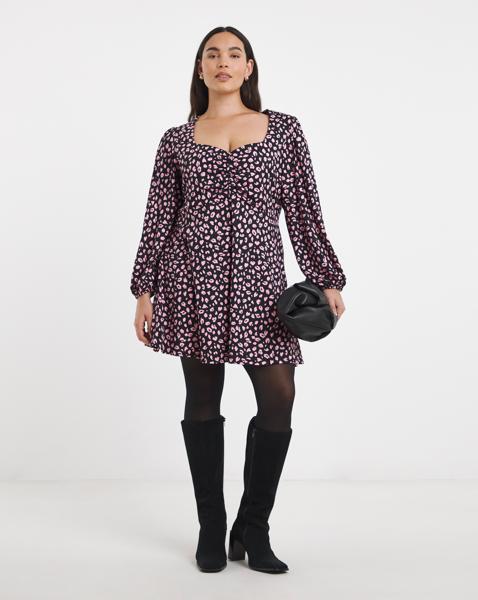 Supersoft Sweetheart Neck Skater Dress