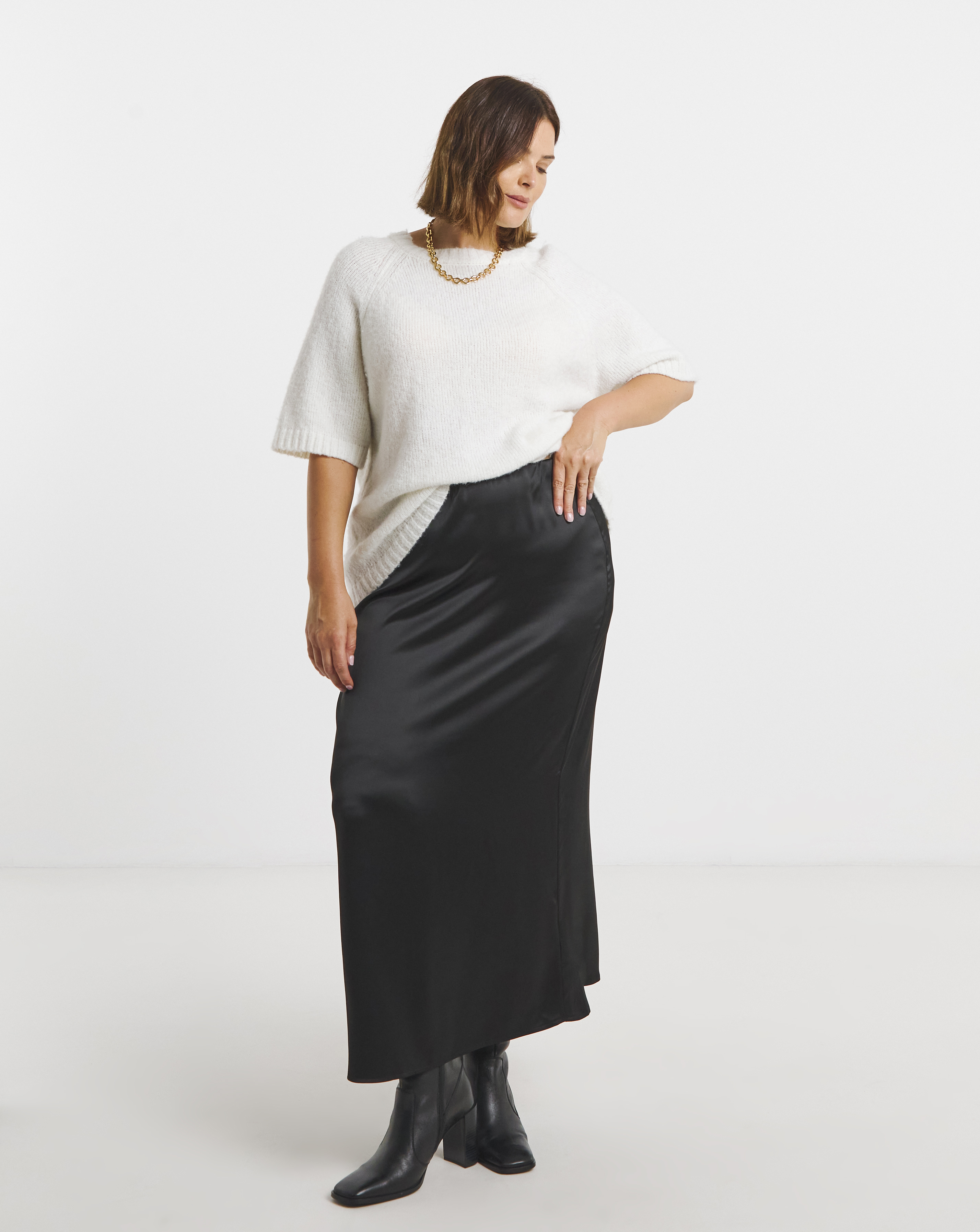 Satin Maxi Skirt