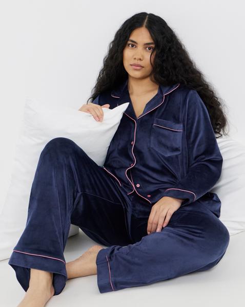 Pretty Secrets Velour Button Through
