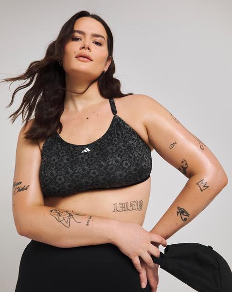 adidas Aeroreact Training Support Bra In Black | UK Size S(A-C) Women's