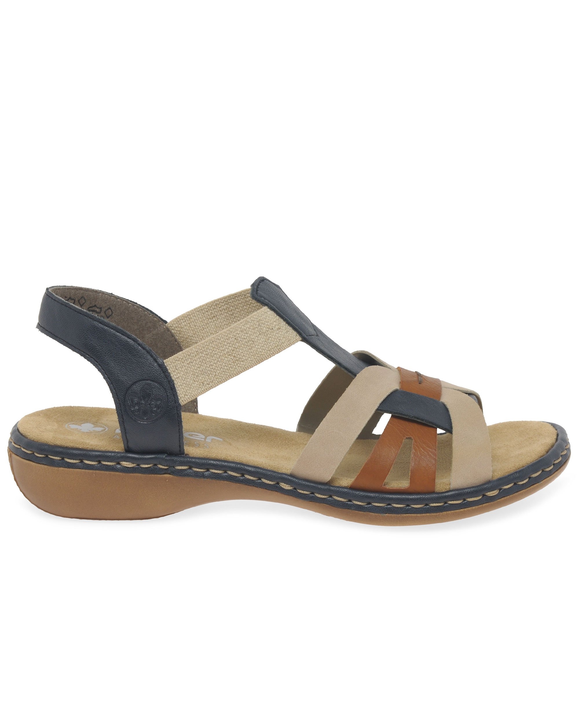 Rieker Pacific Multi Globe Womens Sandals Size 4