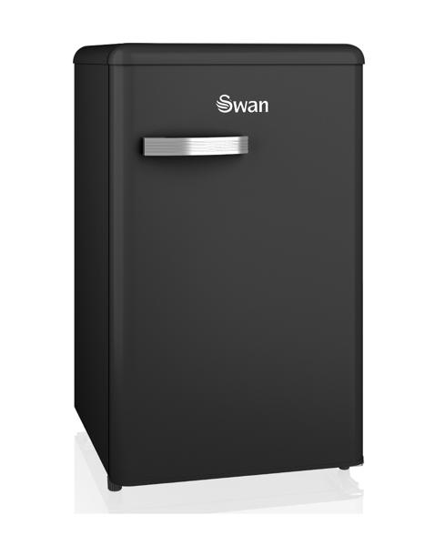 Swan SR11035BNE Retro Under Counter Fridge 90L - Black