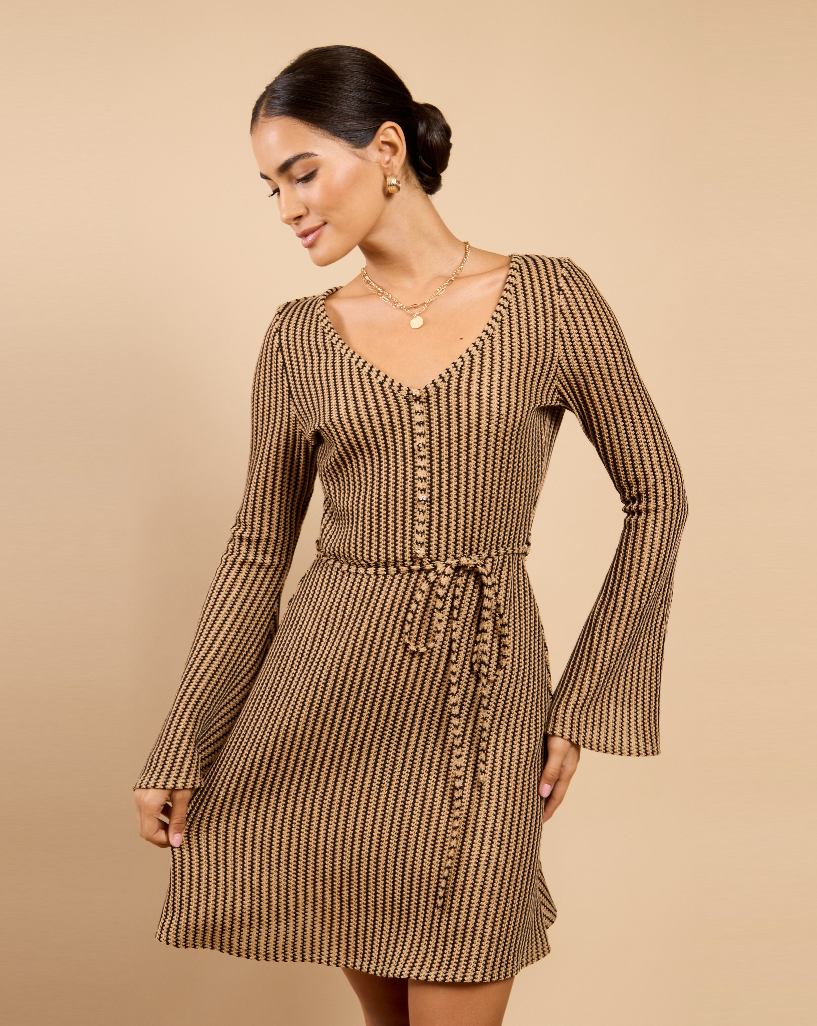 LM Brown Stripe Mini