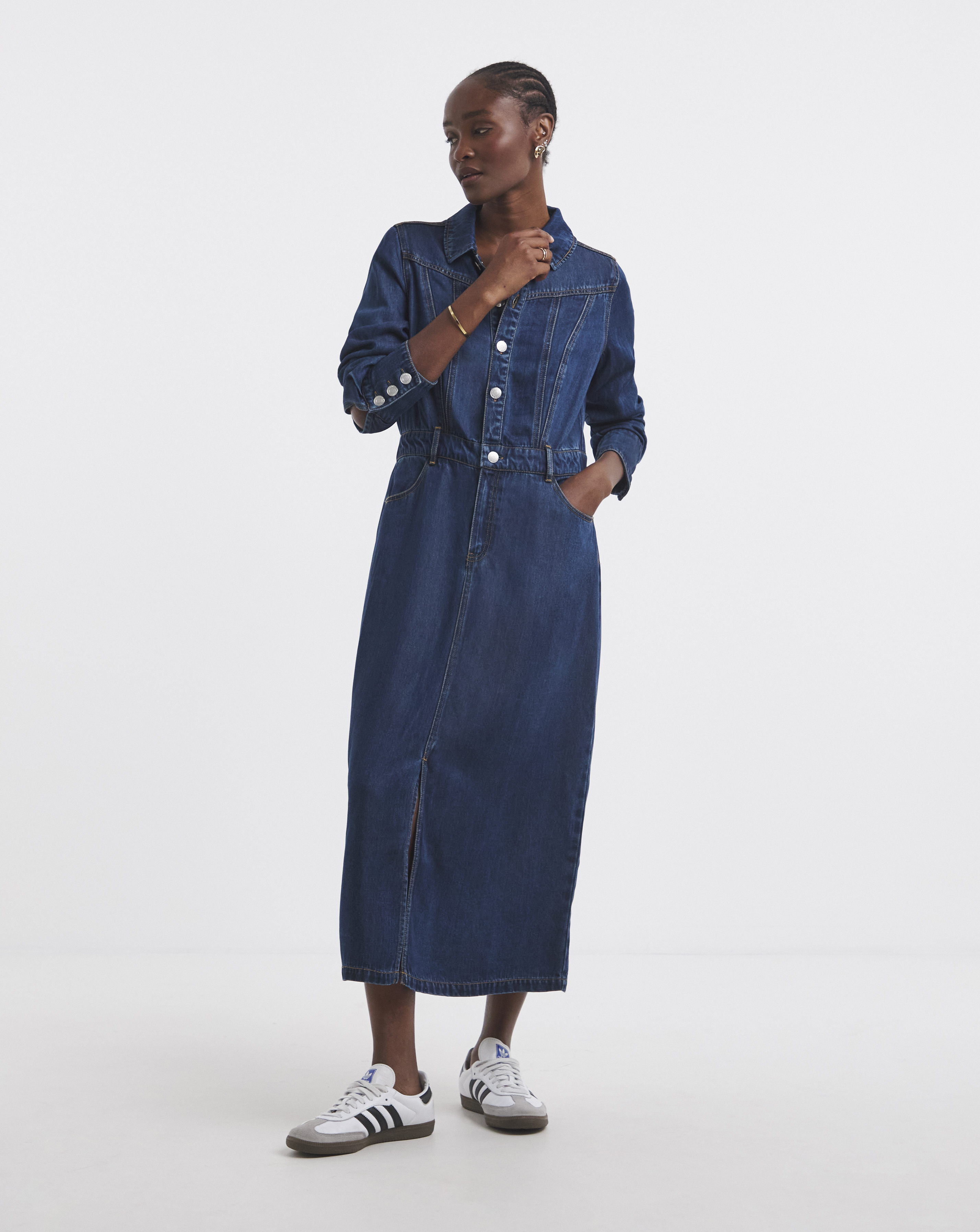 SBE Dark Midaxi Dress With Tencel TM