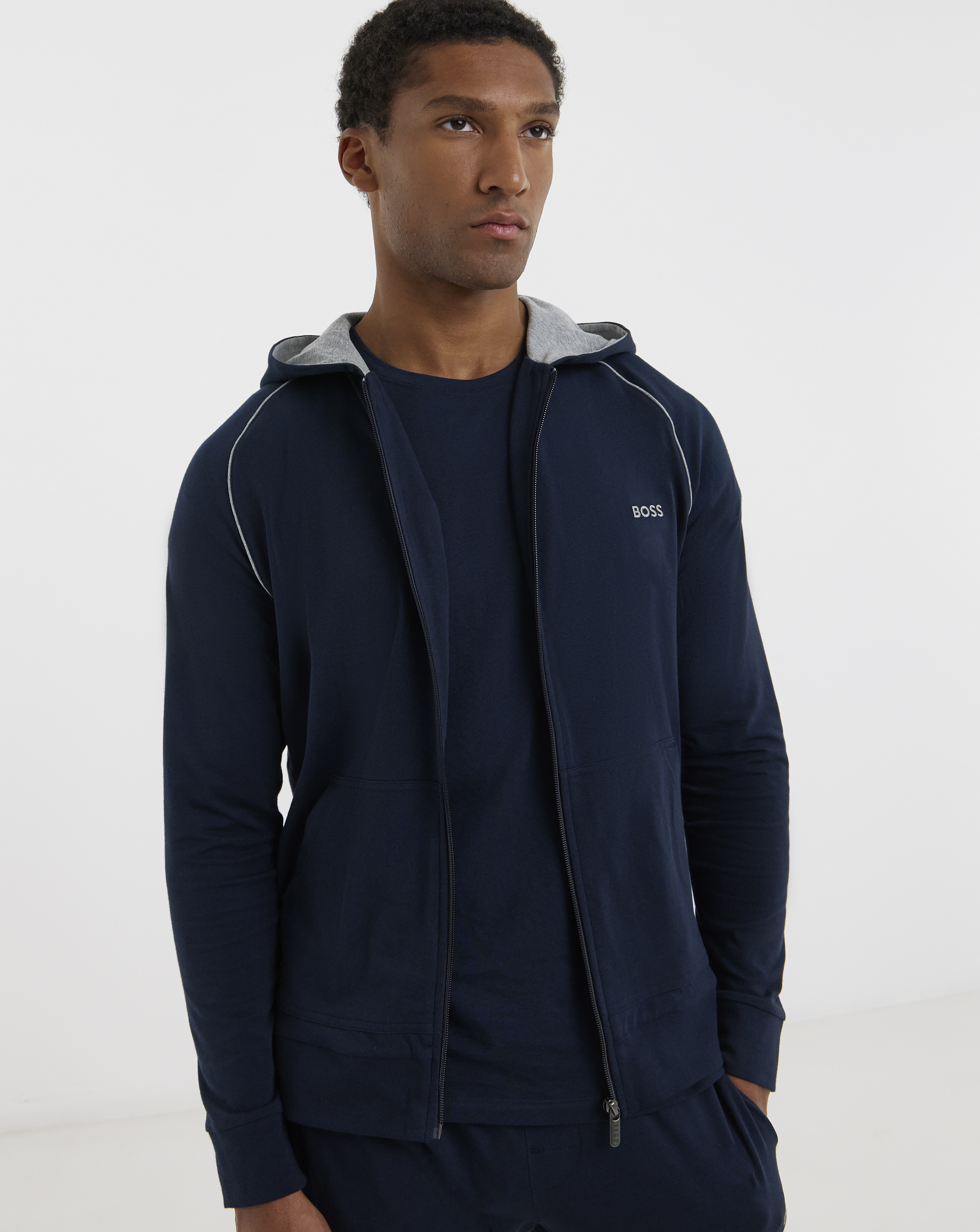BOSS Lounge Hoodie - Navy