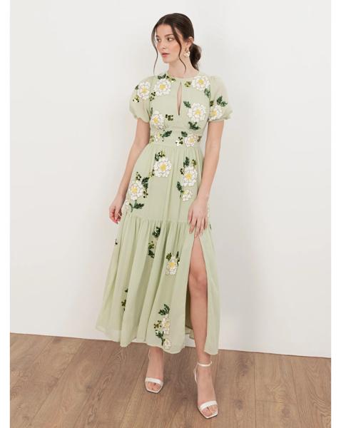 Maya Deluxe Embellished Midaxi Dress