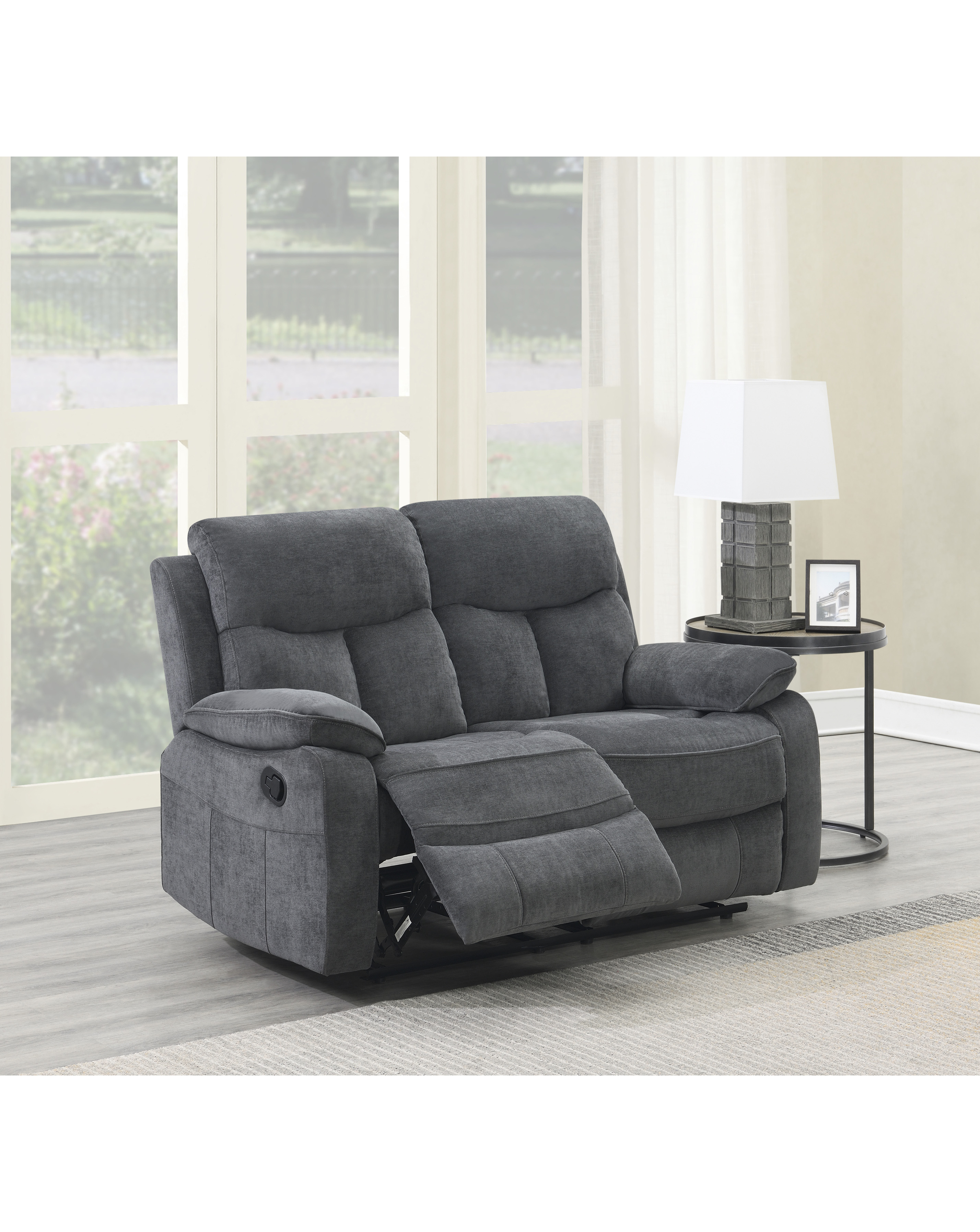 JD Williams - Adlington Manual Recliner - 2 Seater Sofa - Grey