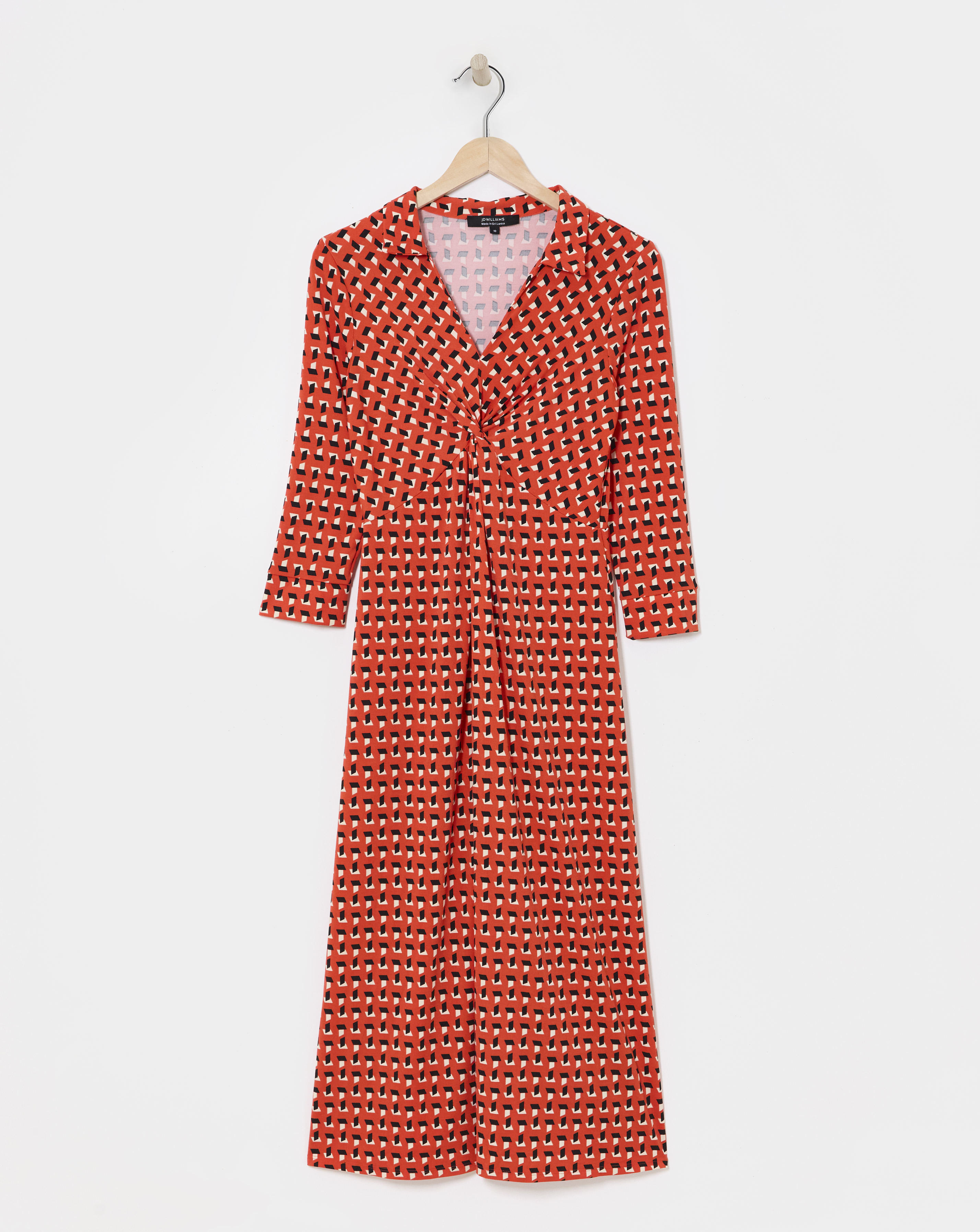 Printed Twist Dress