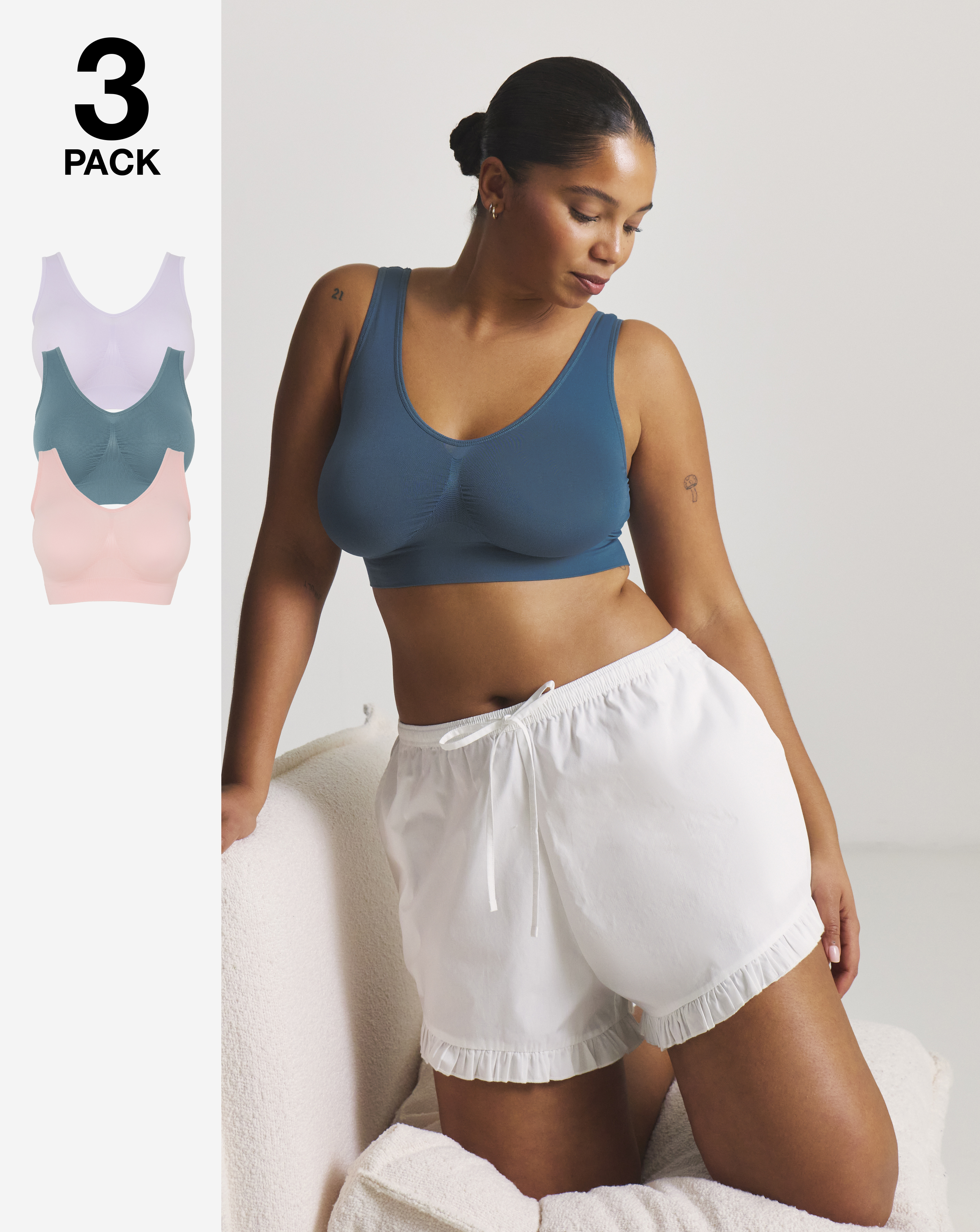 Pretty Secrets 3 Pack Comfort Tops