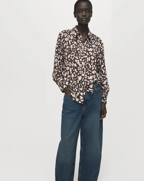 Mango Animal Print Shirt