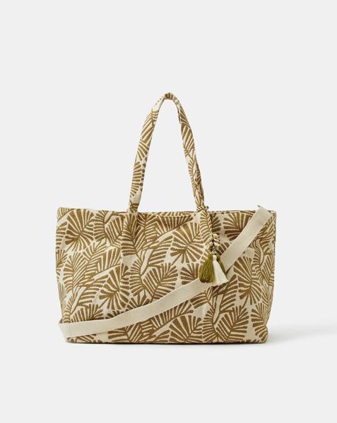 New In - Accessorize Palm Print Weekend Bag