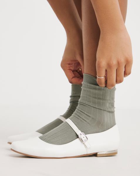 Mary Jane Ballerina Shoes Ex Wide Fit