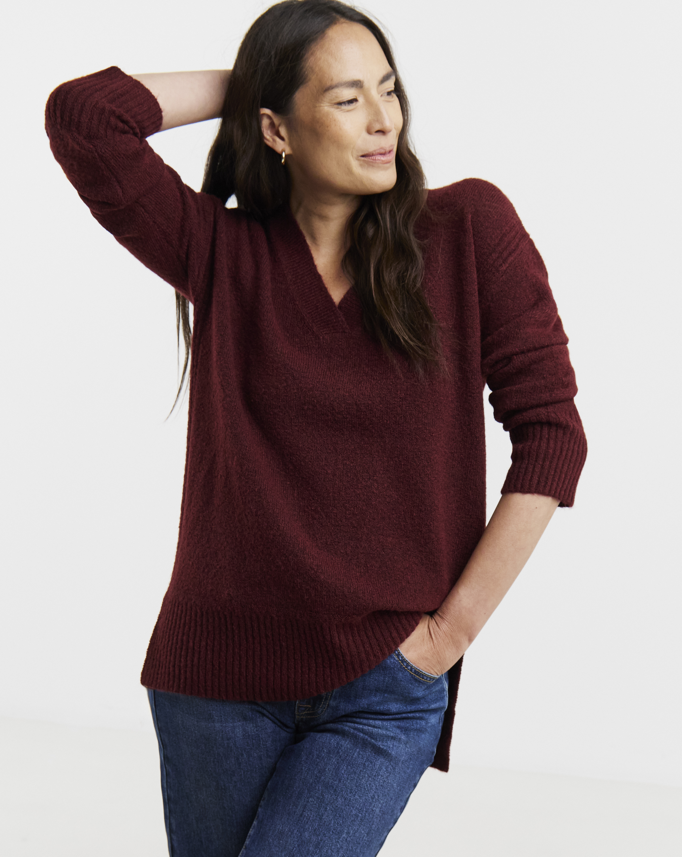 SPONGE N VECK SIDE RIB TUNIC
