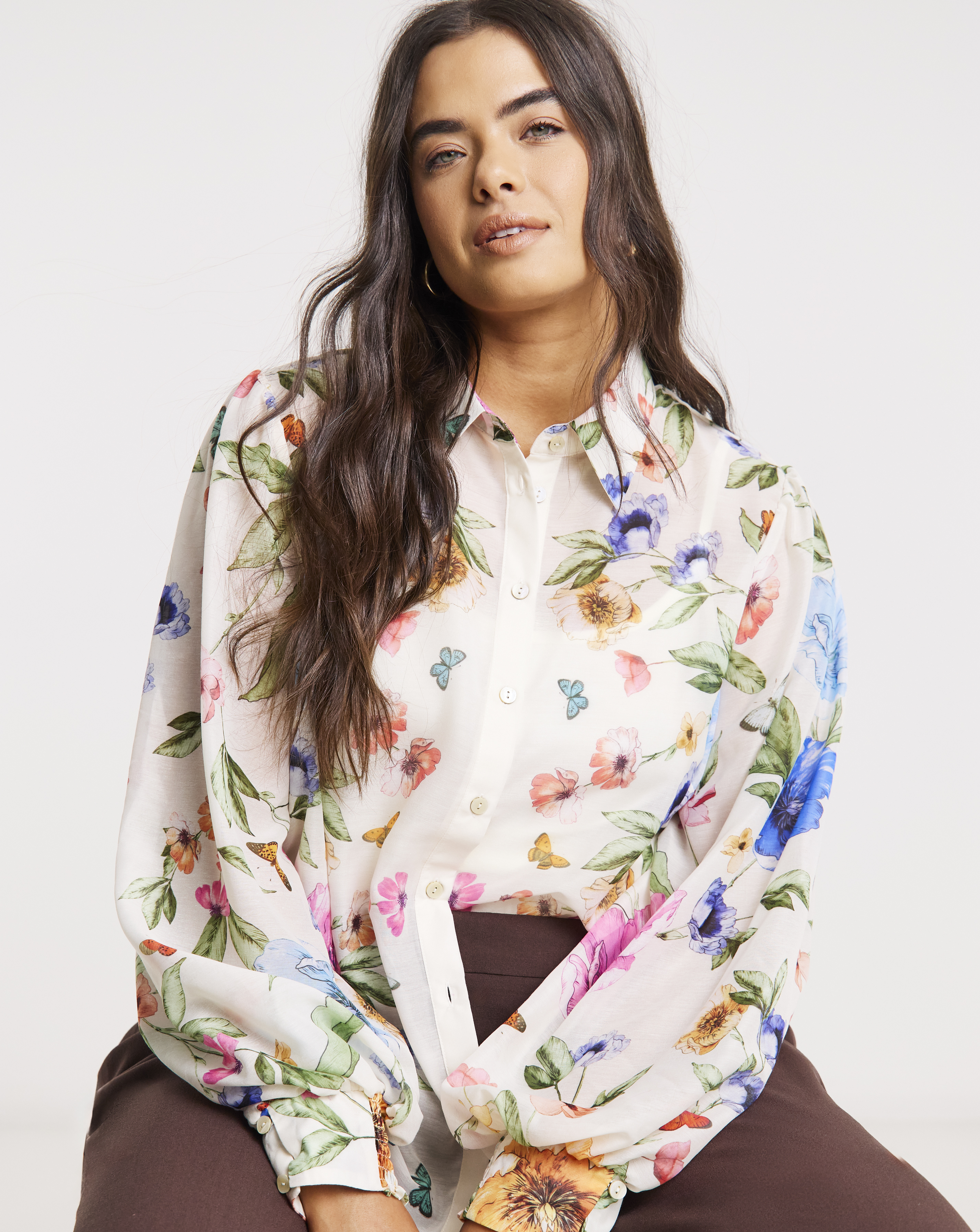 Joanna Hope Floral Shirt