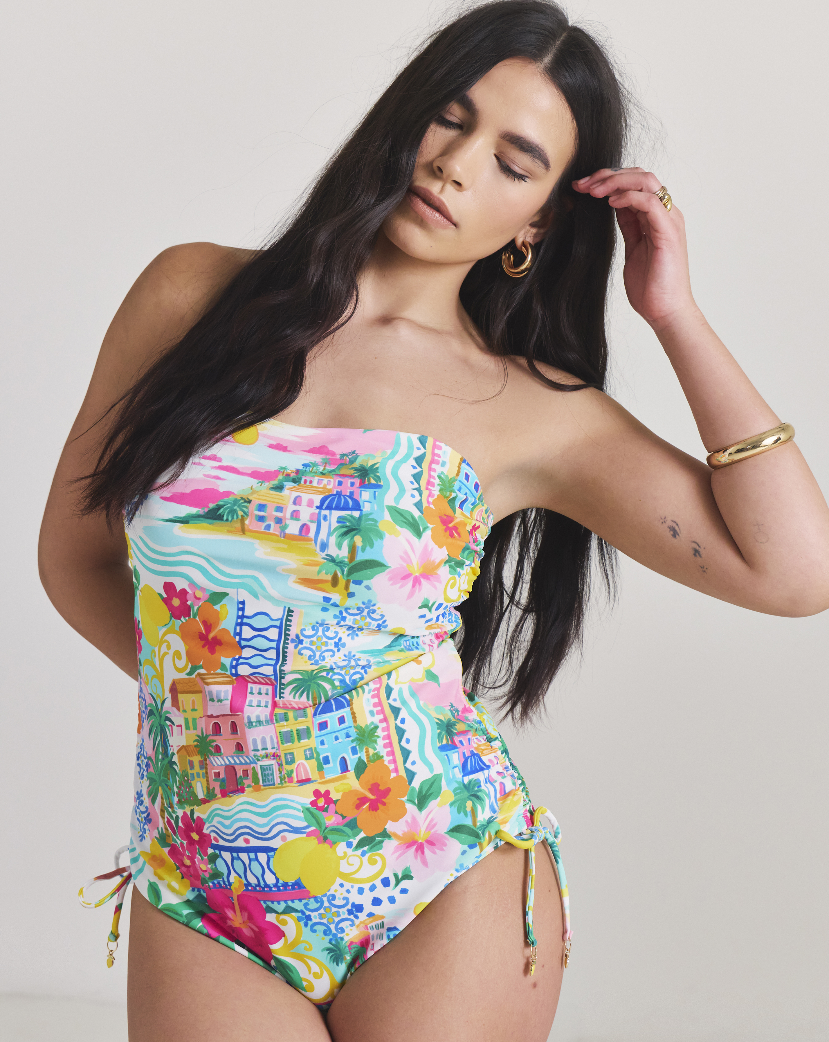 Adjustable Bandeau Swimsuit