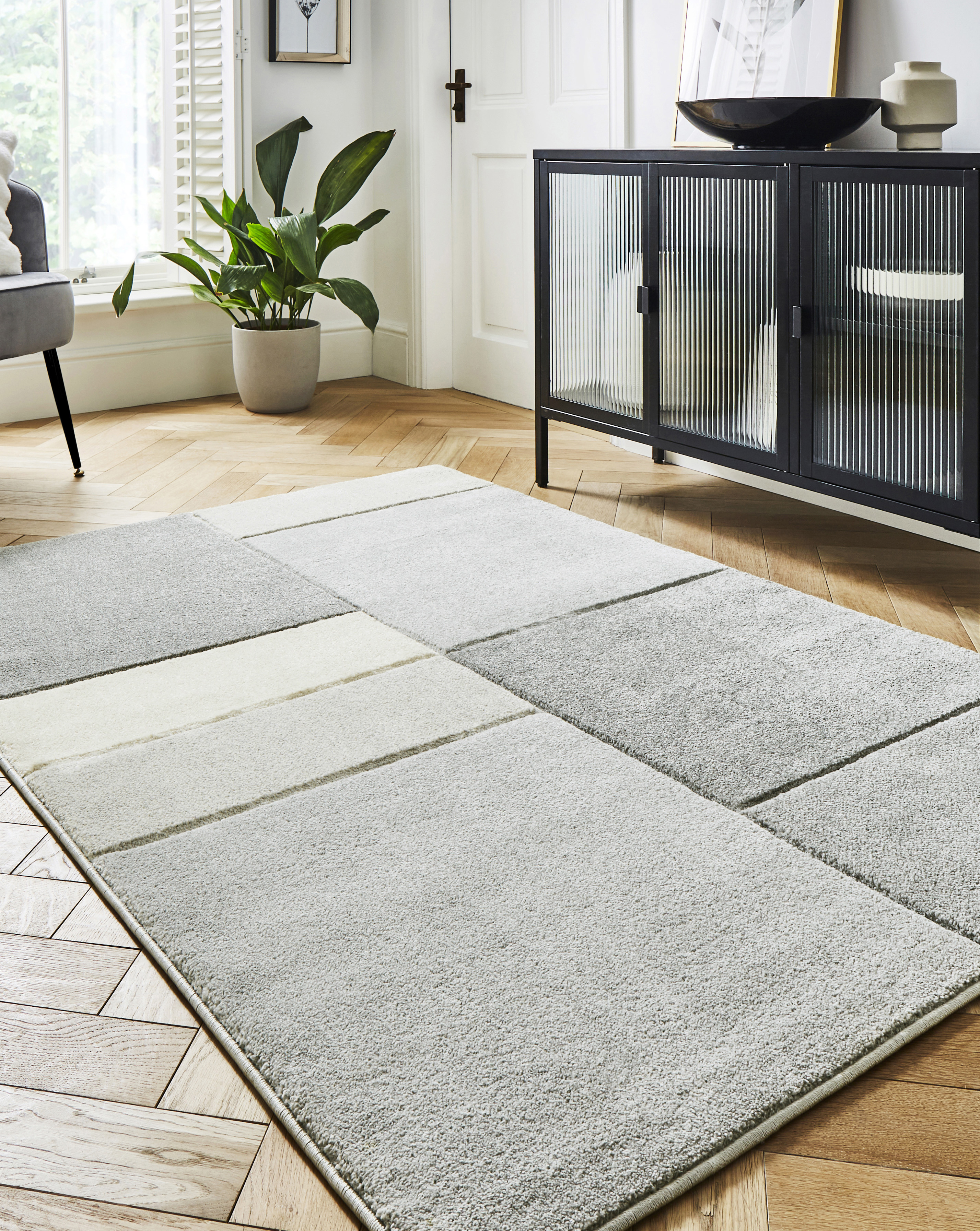 Sara Blocks Carved Rug