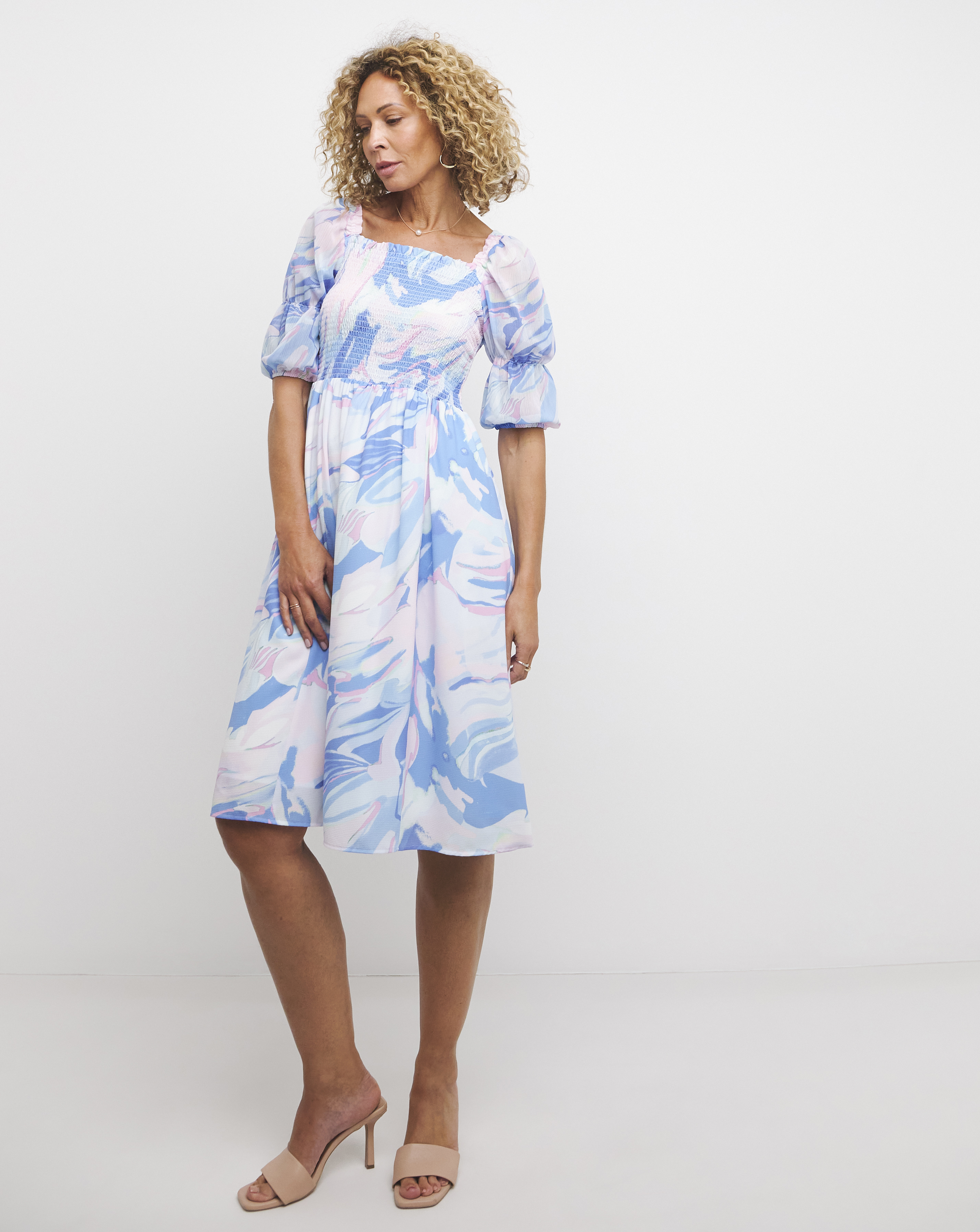 French Connection Smock Midi Dress