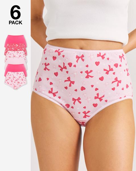 6 Pack Full Brief Knickers