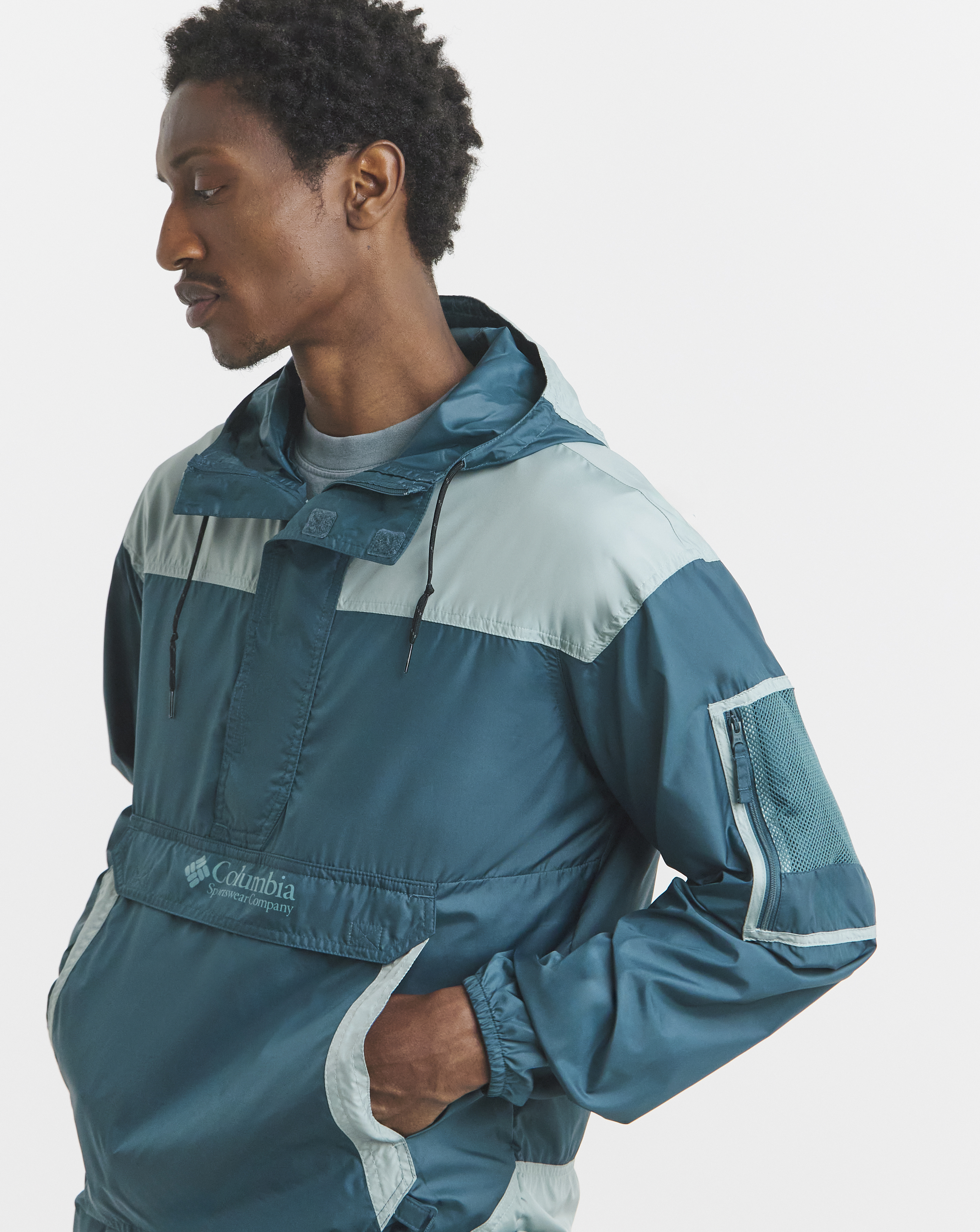 Columbia Sportswear Blue Columbia Challenger Ii Windbreaker - Medium
