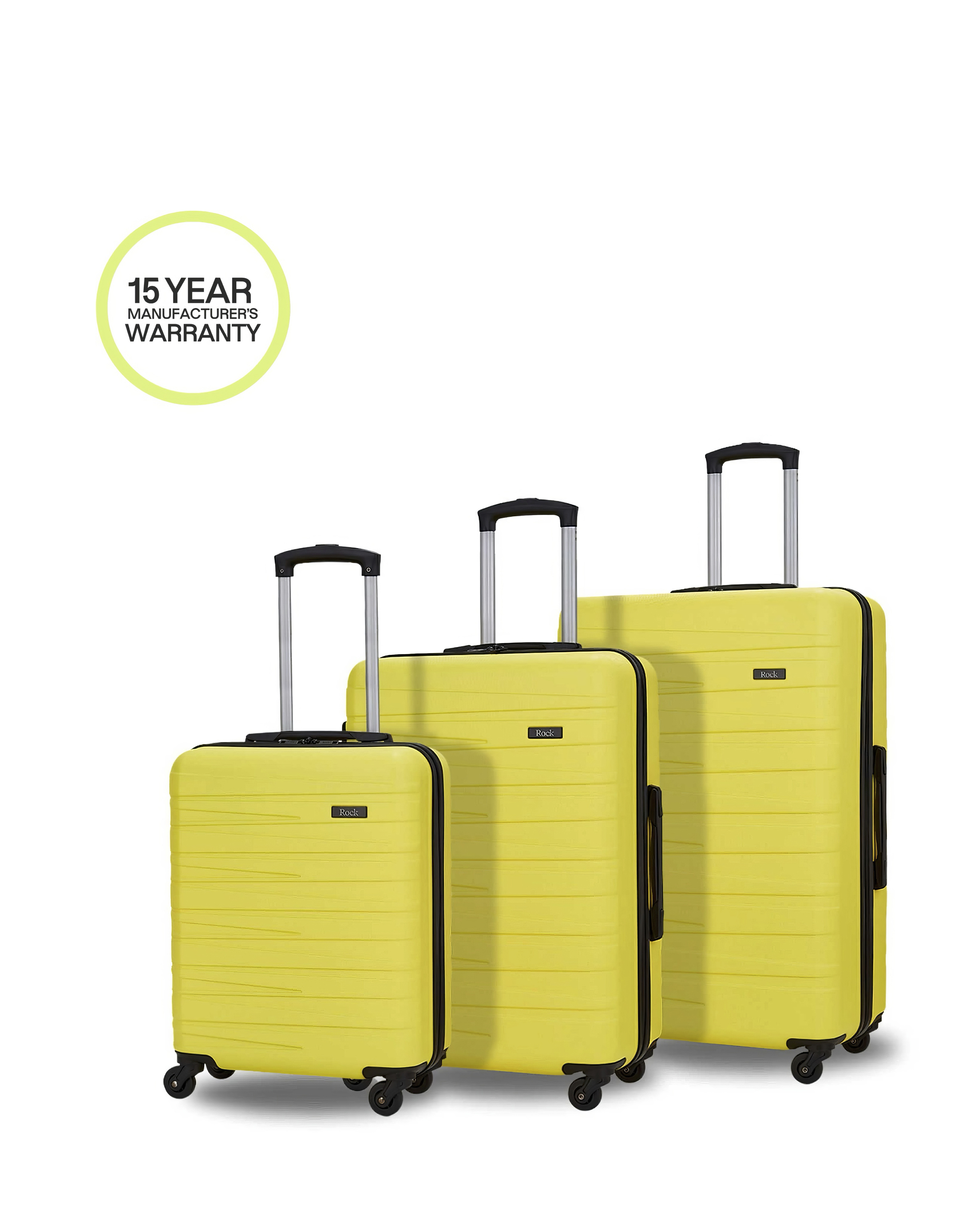 Rock Luggage Seattle 3-Piece Suitcase Luggage & Set