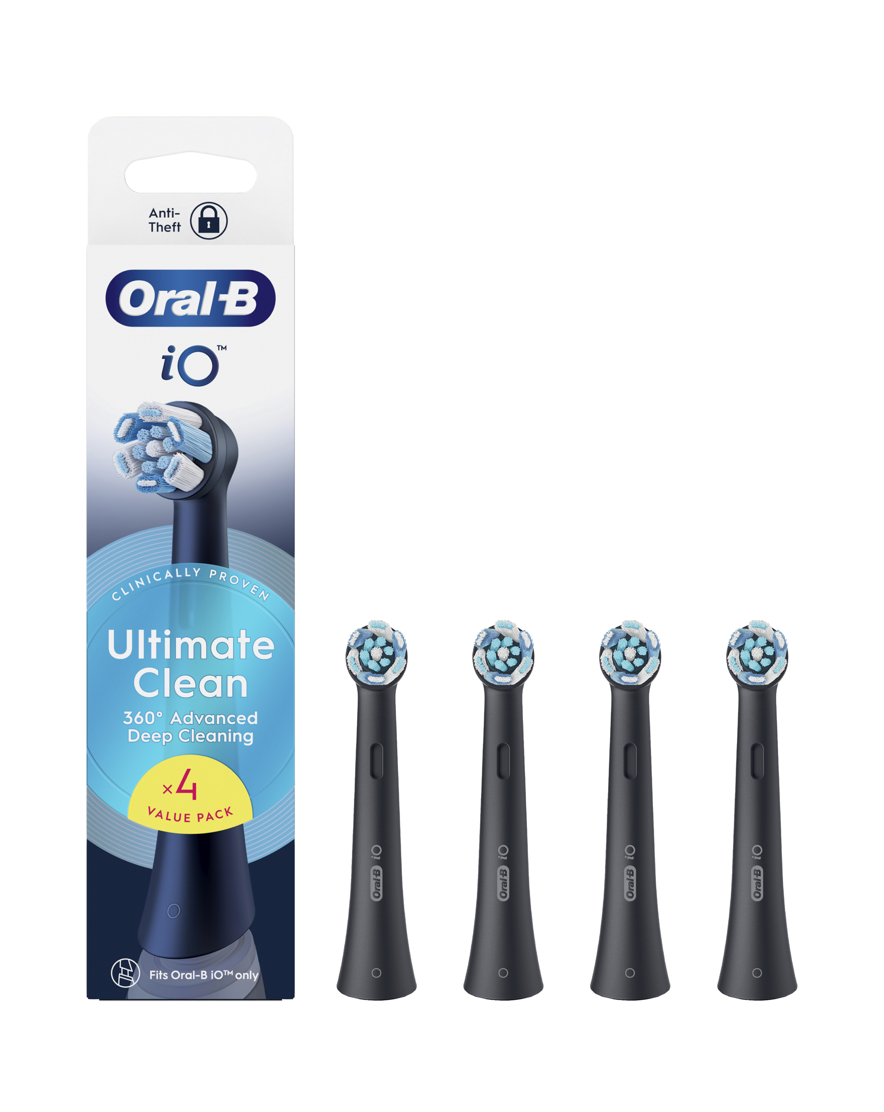 Oral-B iO Black Refill heads 4 Pack