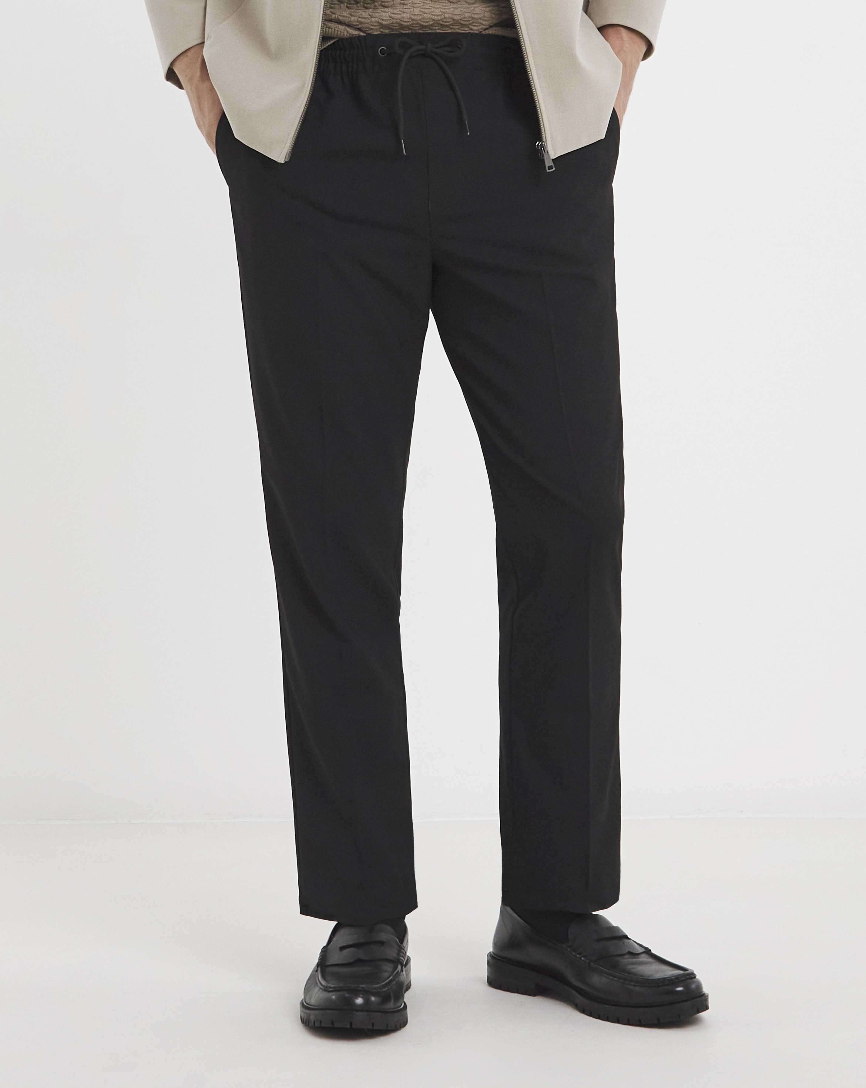 Black Elasticated Jogger Trouser