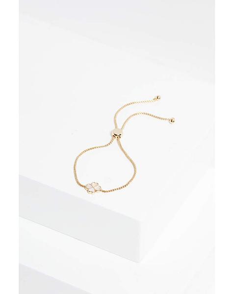 Jon Richard MOP Heart Clover Bracelet