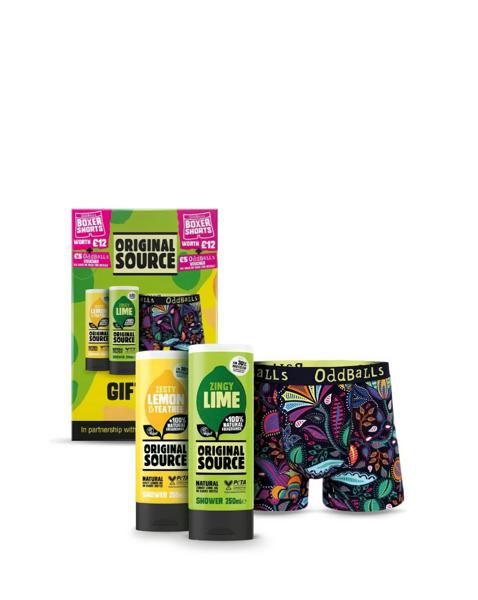 Original Source Red Boxers Gift Set