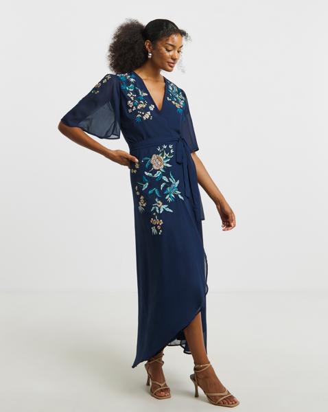 Hope & Ivy Catriona Wrap Dress - Image