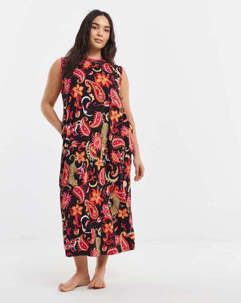 Figleaves Blanket Stitch Leopard Nightie