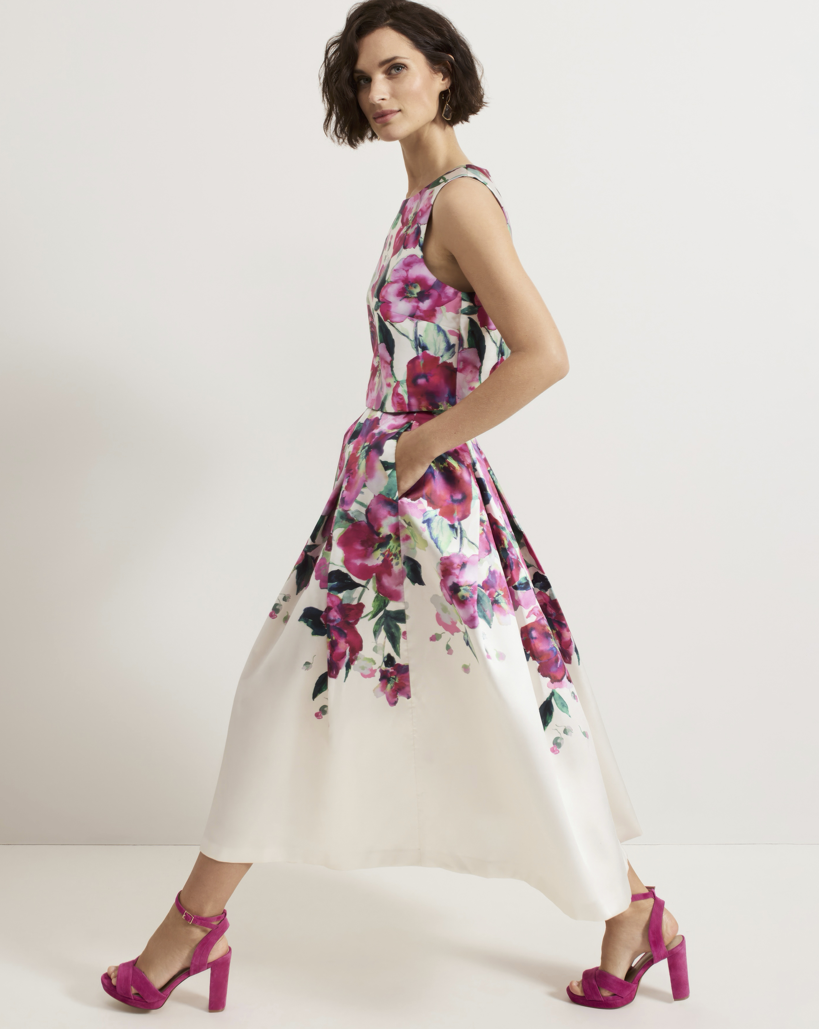 Phase Eight Floral Print Skirt