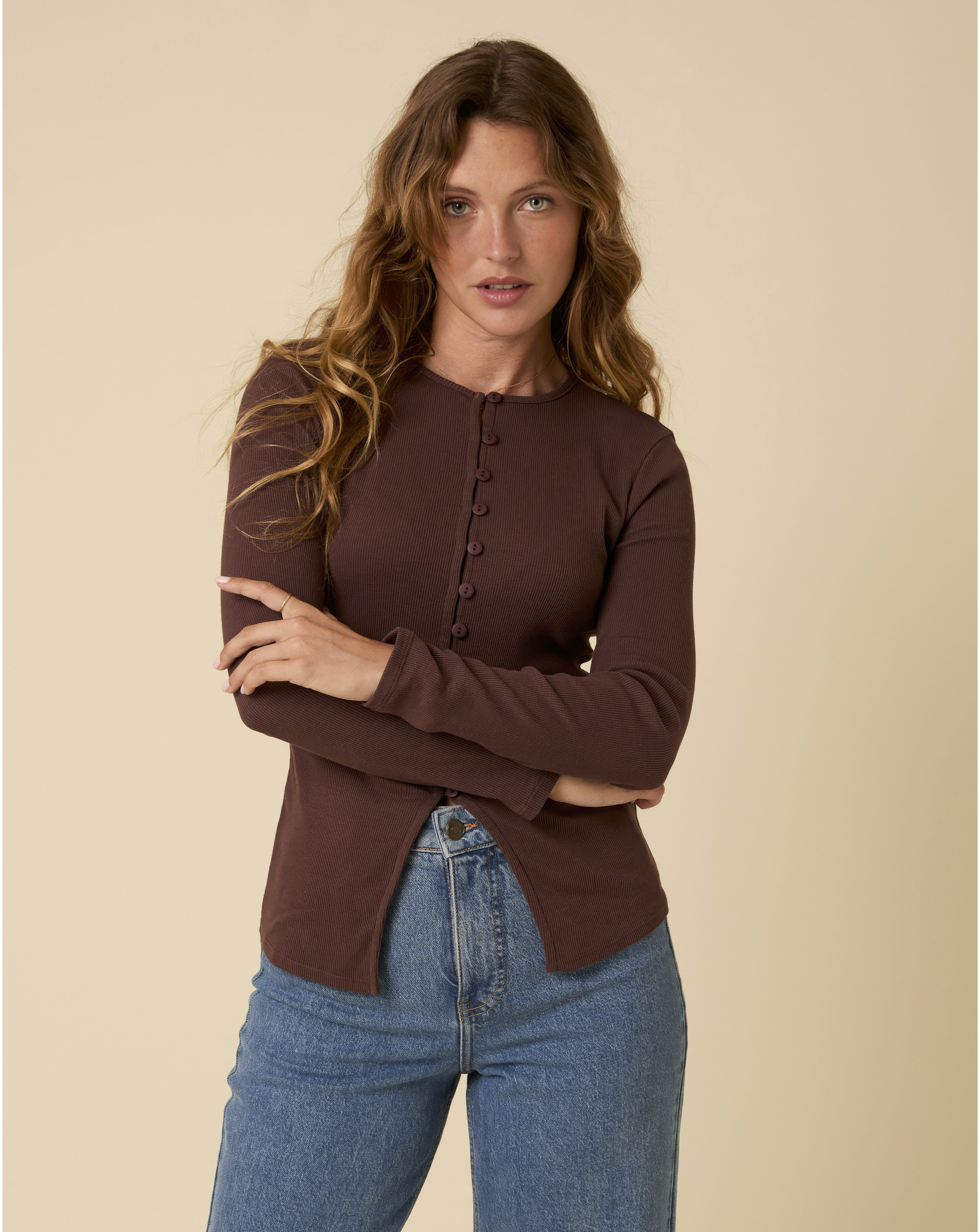 Nobodys Child Rhea Ribbed Waistcoat Top