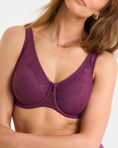 Triumph Wild Rose Sensation Bra Plum