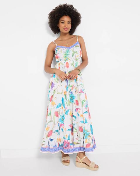 Beautiful Border Maxi Dress Petite