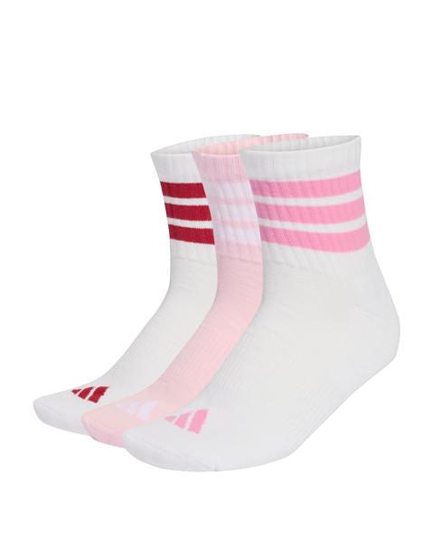 adidas Essential 3 Pack Stripe Crew Sock