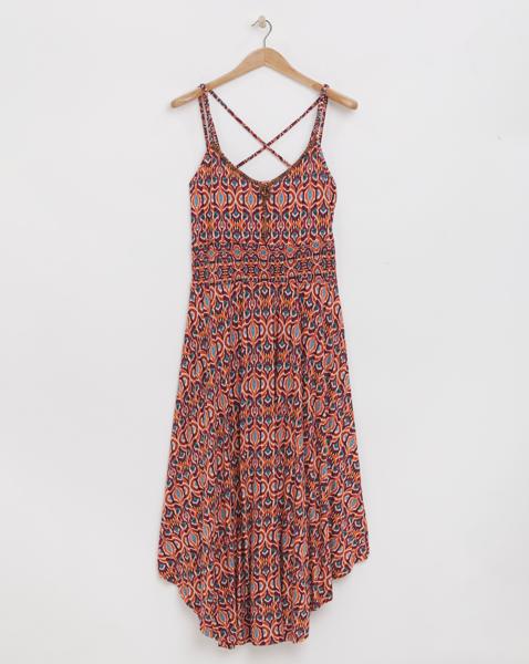 Joe Browns All in the Detail Maxi Dress - Orange Multi-Coloured