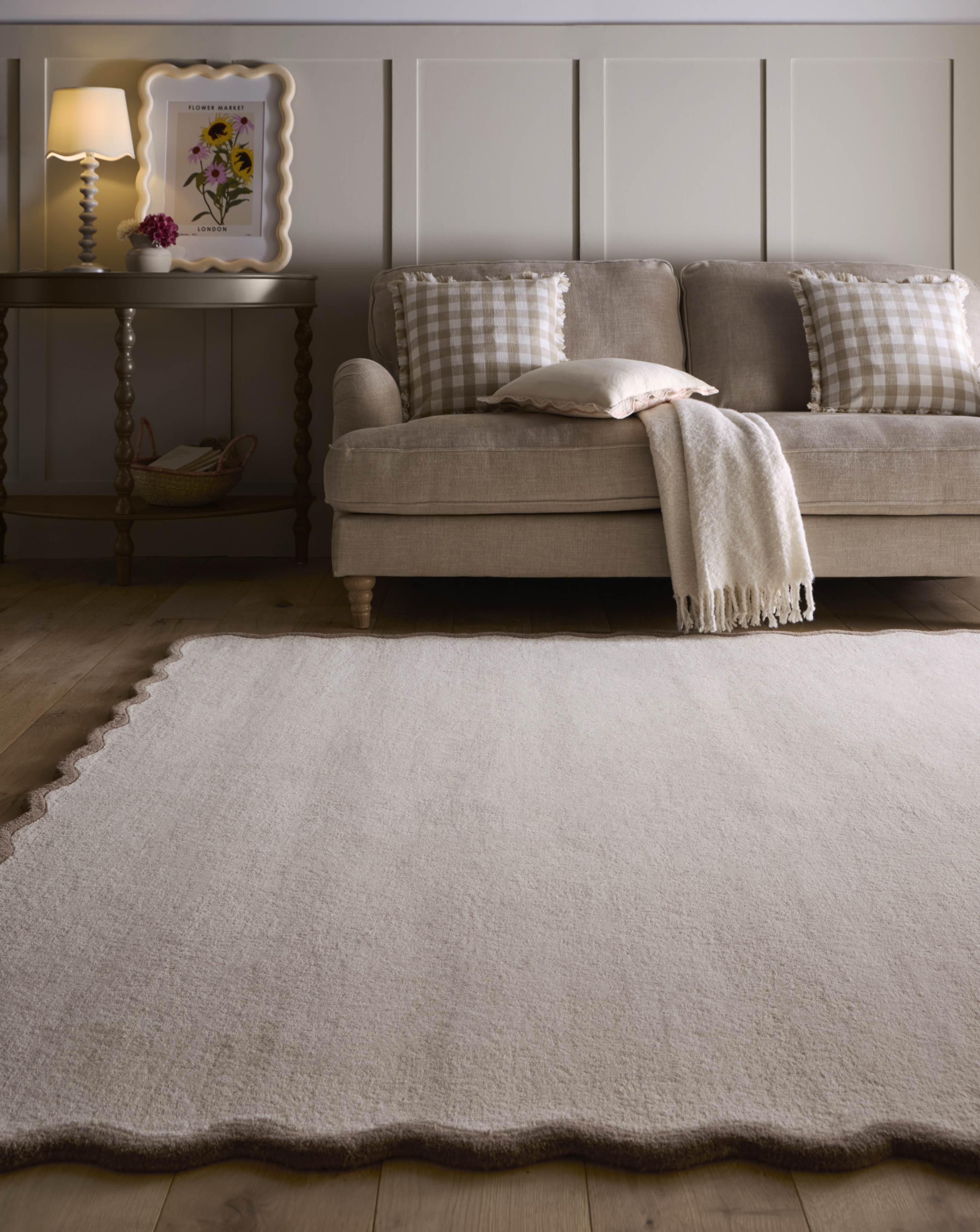 Origins - Rug - Scalloped Elsie - Natural - 160x230