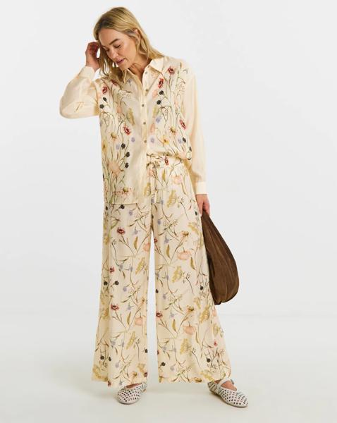 JDY Ace Life Mid Floral Palazzo Trouser