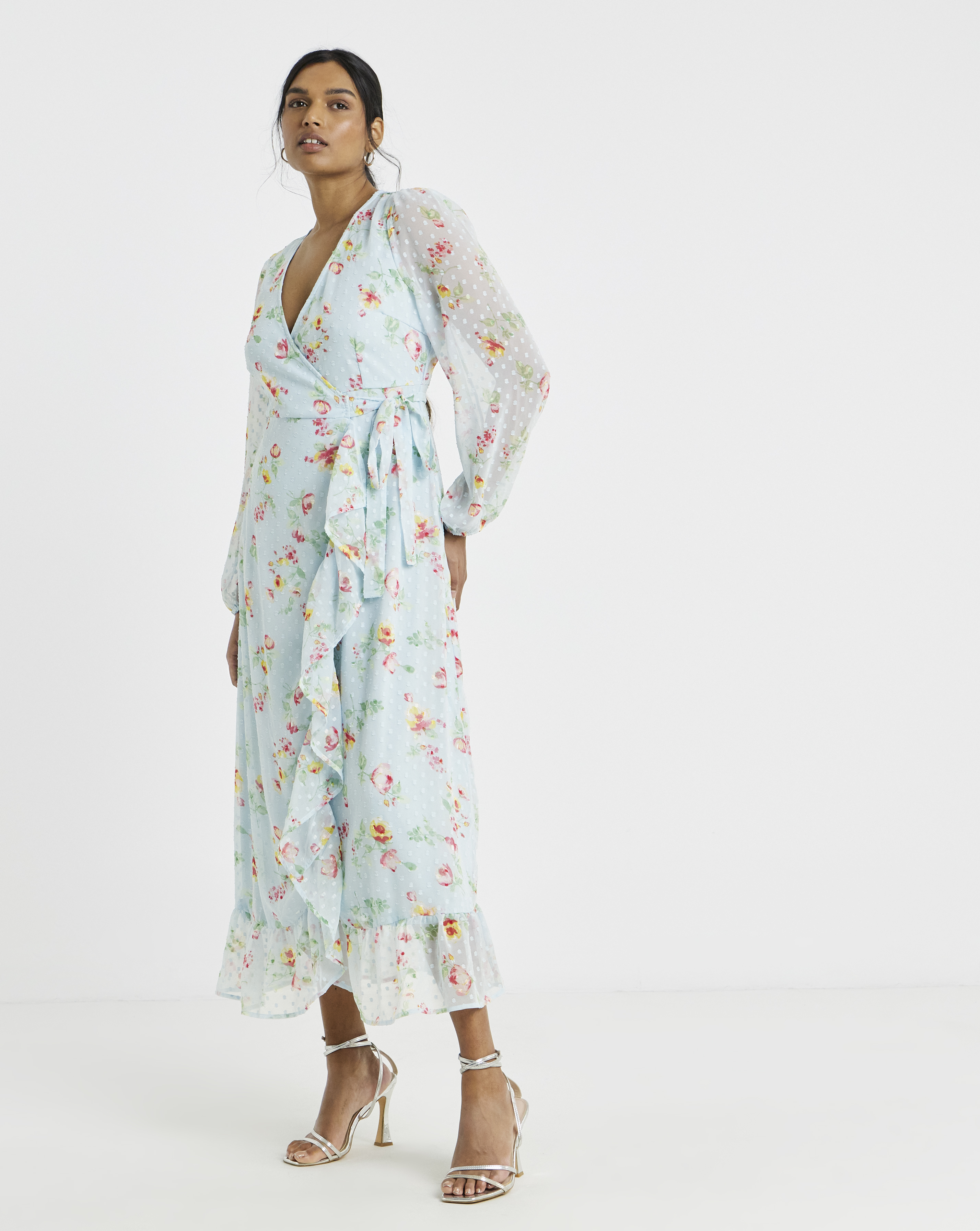 Vila L/S Ankle Wrap Dress