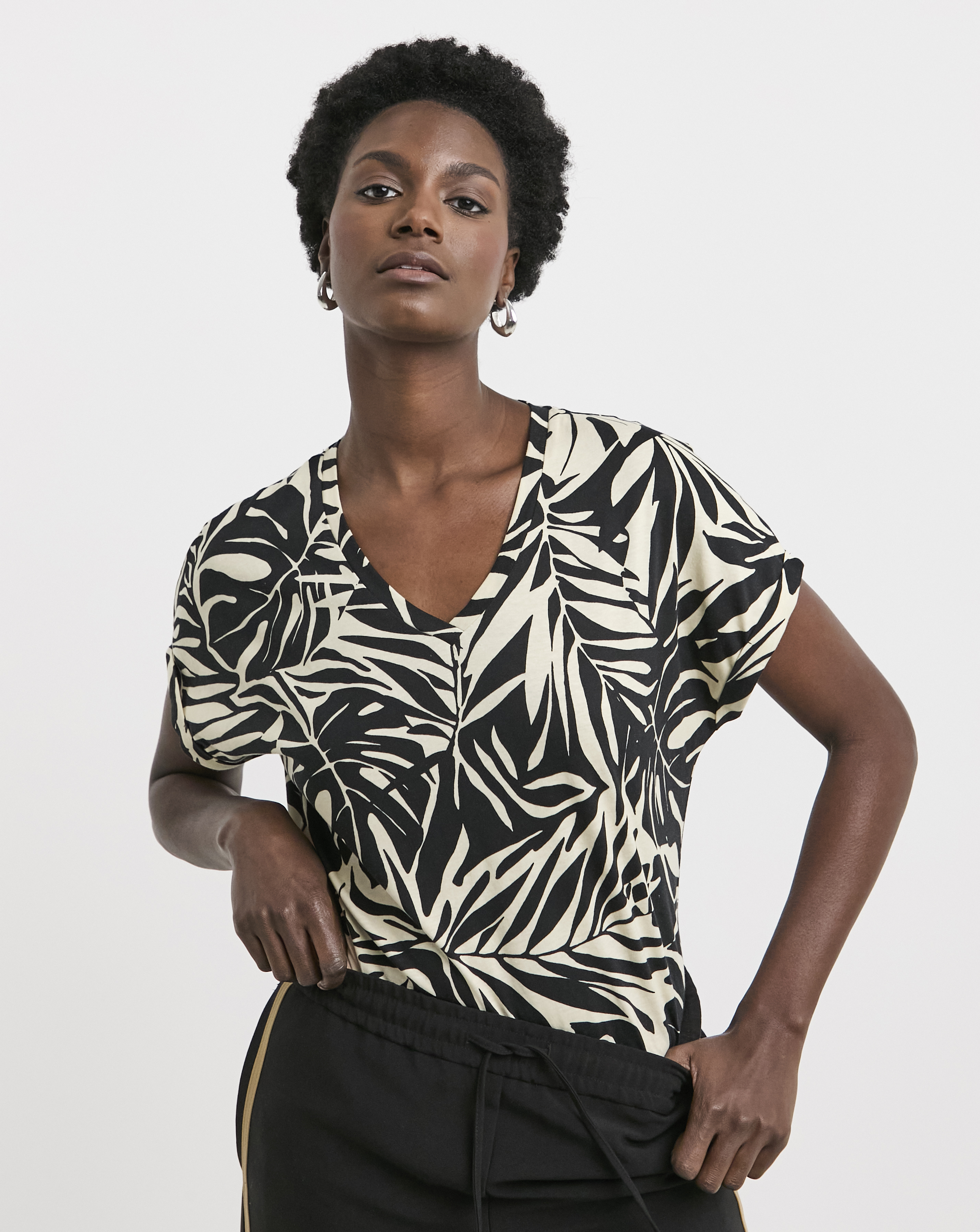 V-Neck Short Sleeve T-Shirt