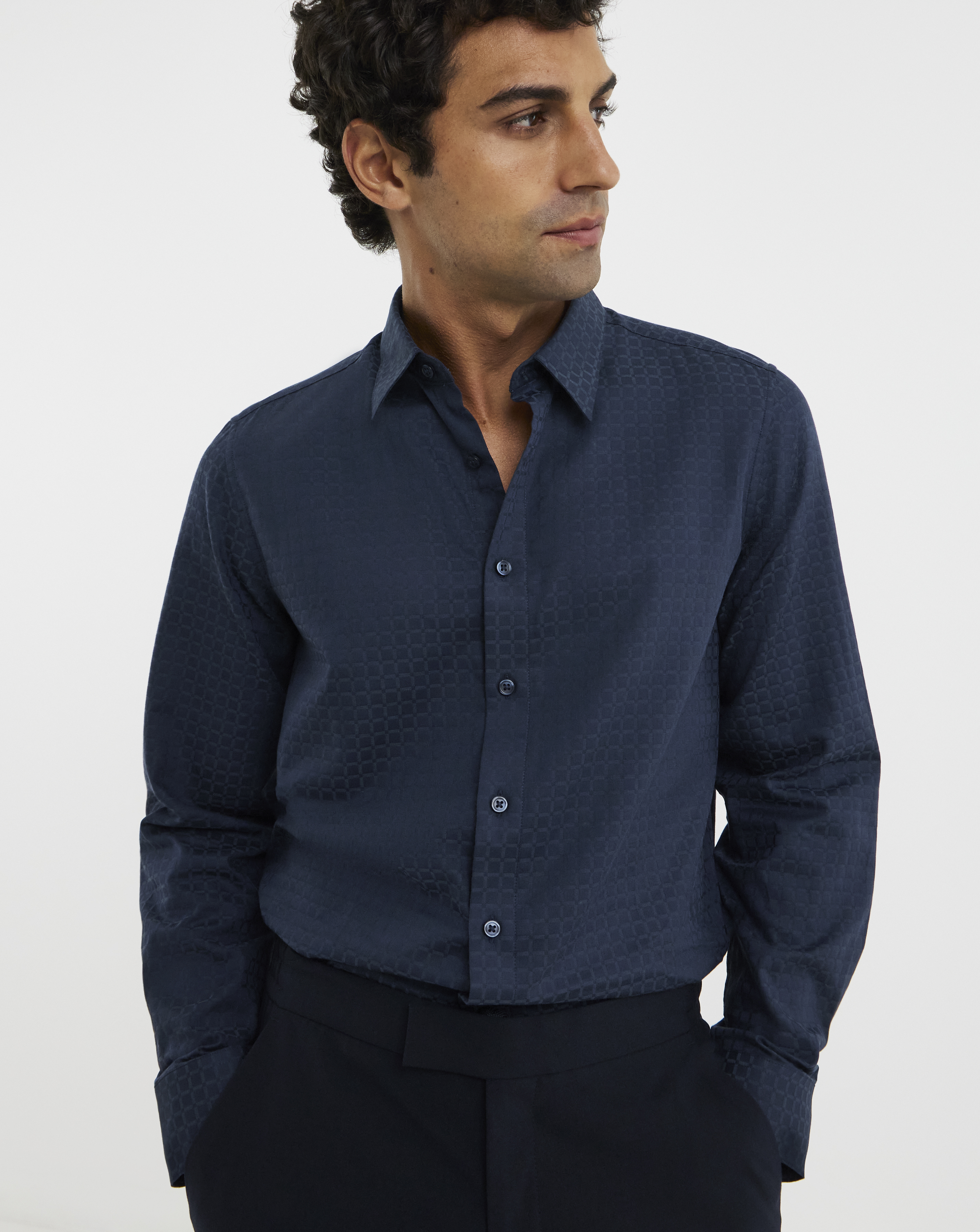 Geo Print Shirt Long