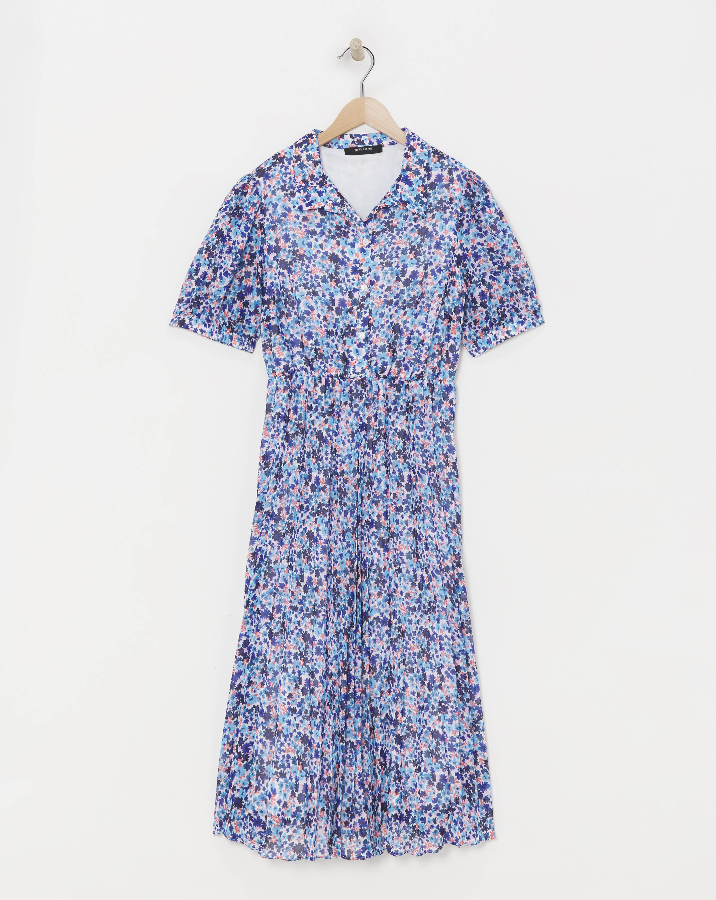 Pleated Shirt Dress