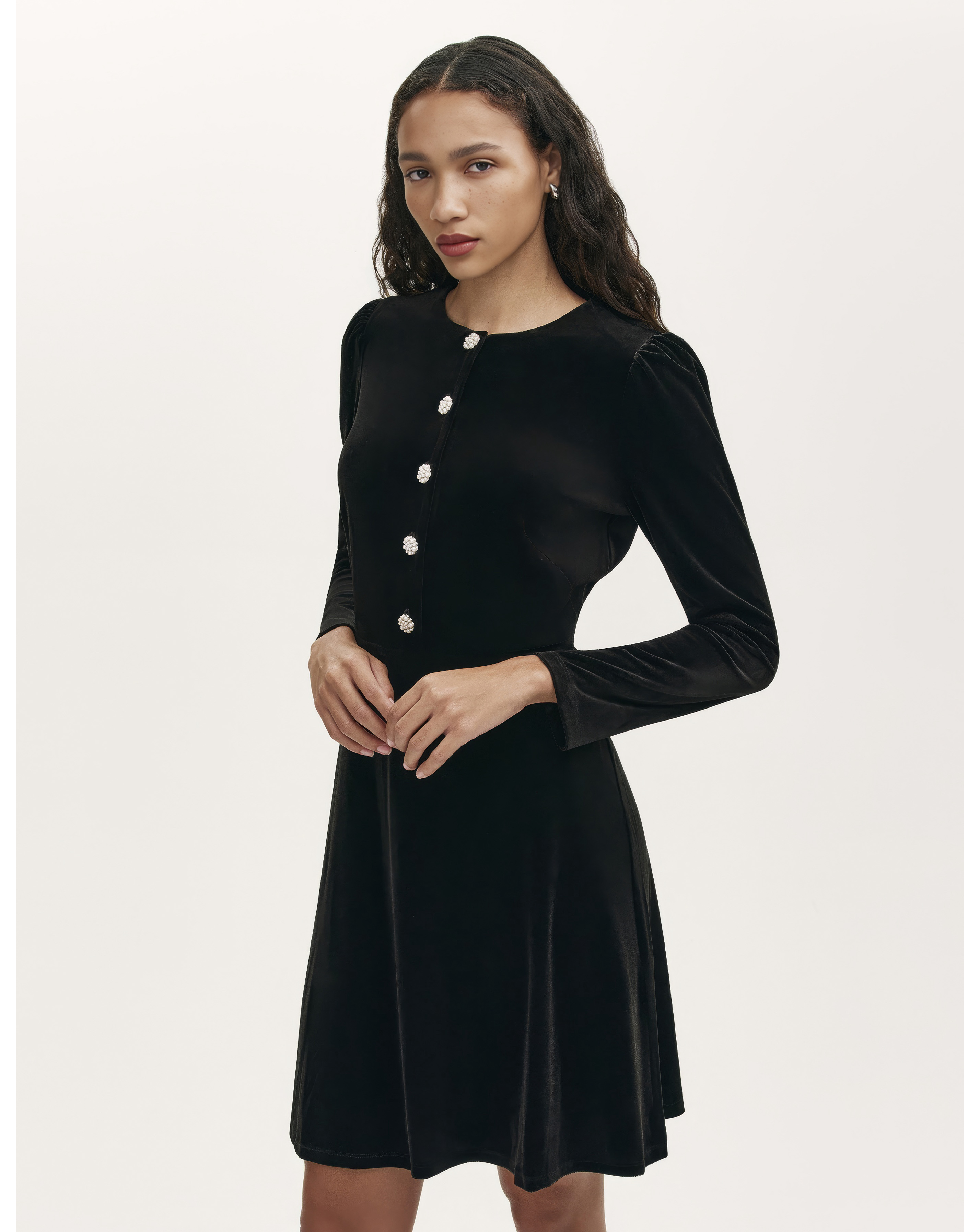 Finery London Velvet Rae Dress