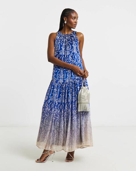 Joanna Hope Printed Halter Neck Dress